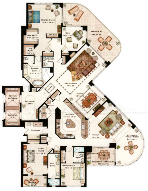 Tavira - Residence 04 historical original plan