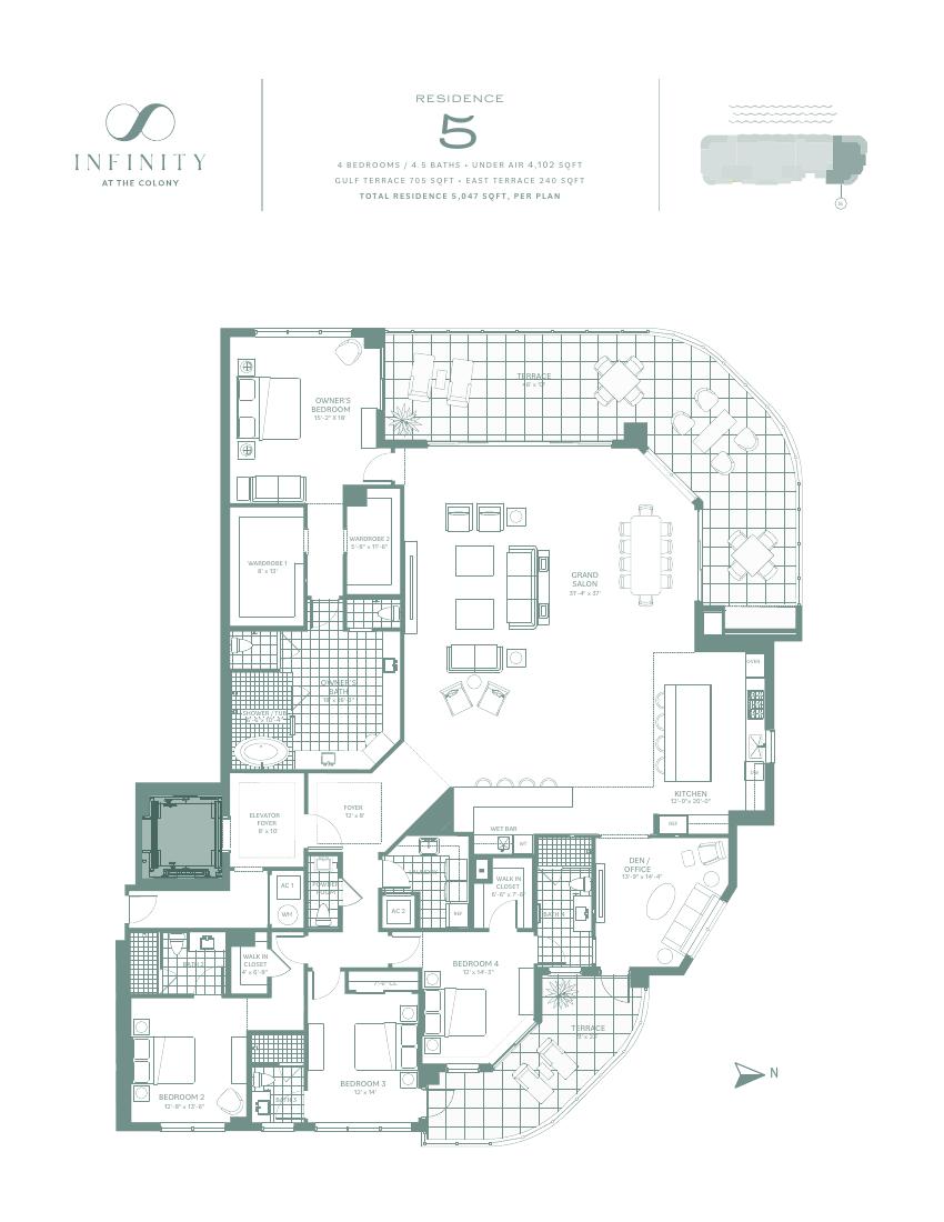 Infinity developer Residence 5 floor plan