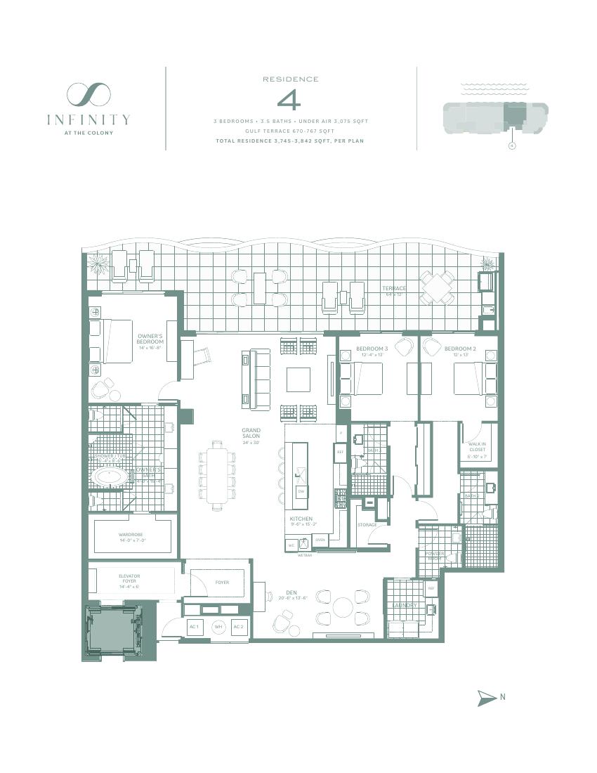 Infinity developer Residence 4 floor plan