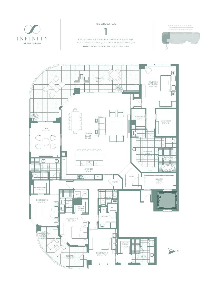 Infinity developer Residence 1 floor plan