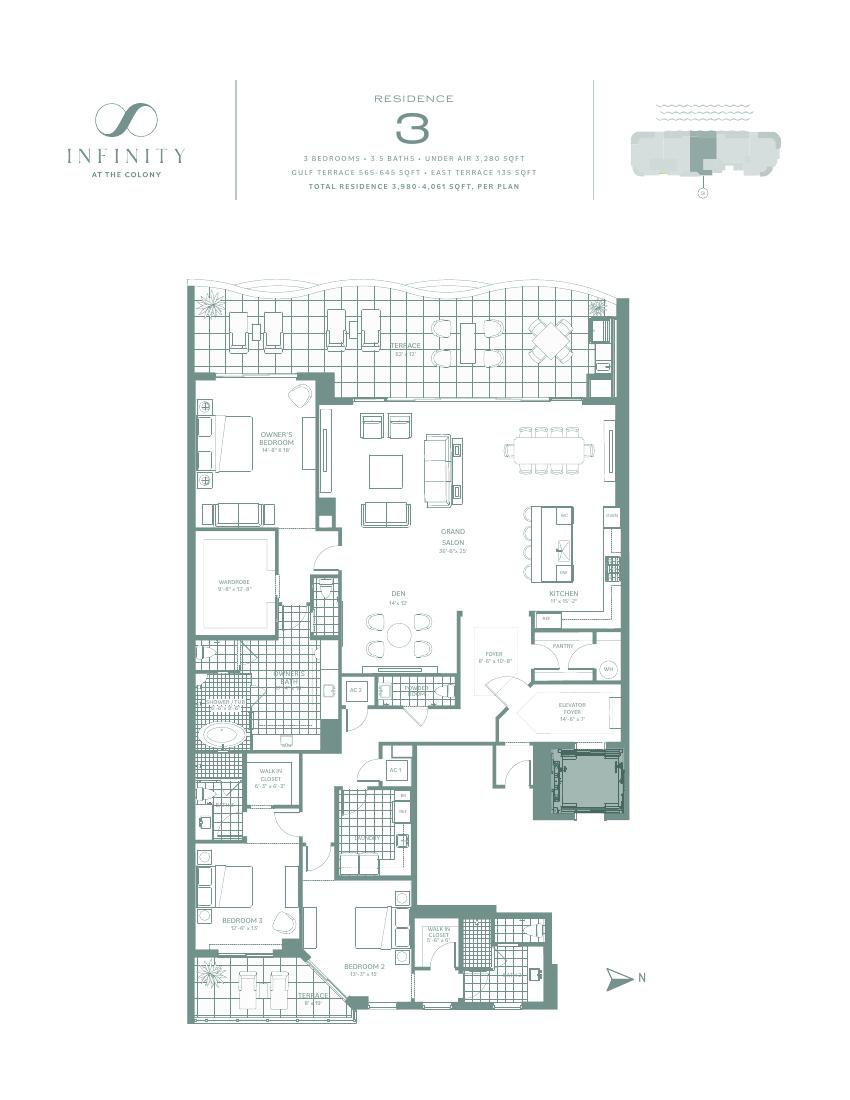 Infinity developer Residence 3 floor plan