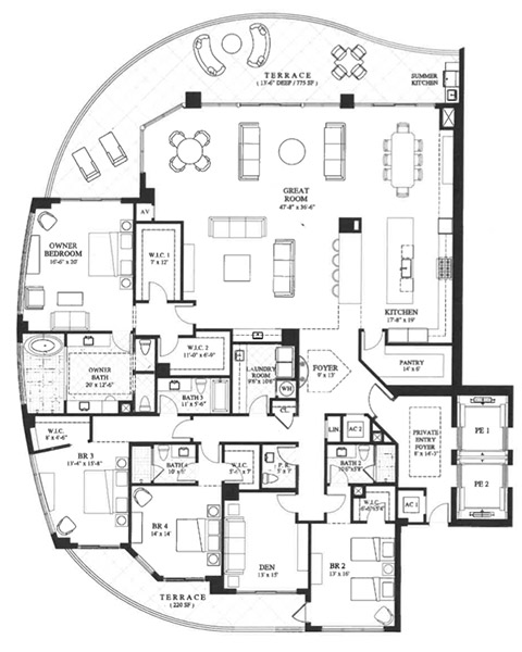 Omega - Residence 01 historical original plan