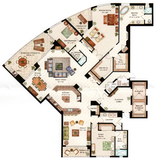Tavira - Residence 03 historical original plan